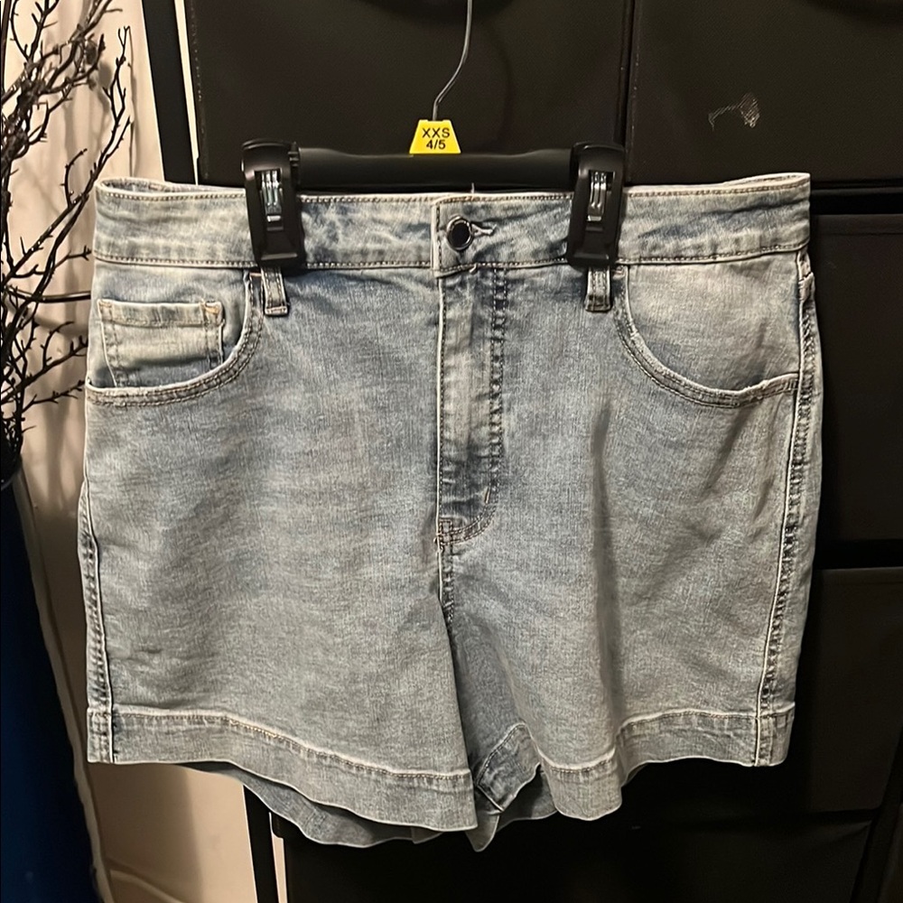 Light Blue Denim Shorts